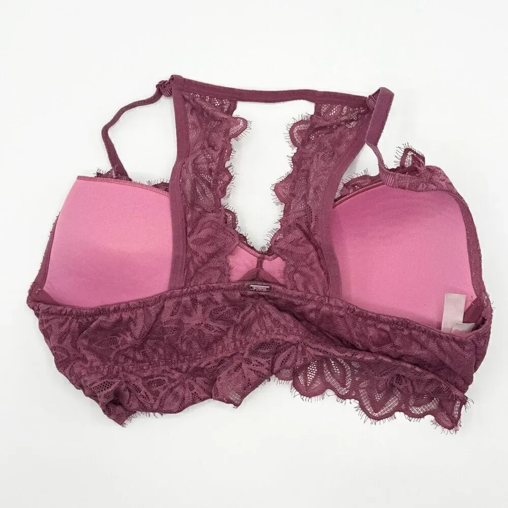 Victoria’s Secret PINK Lace Long Line Racerback Bra - US LG